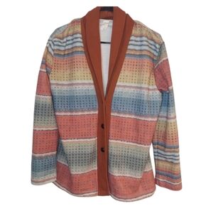 Vintage JC Fashion Shawl Collar Cardigan Read Description EUC Size L